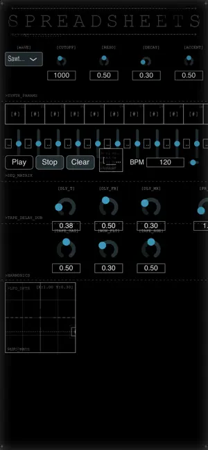 Spreadsheets Synth screenshot 1