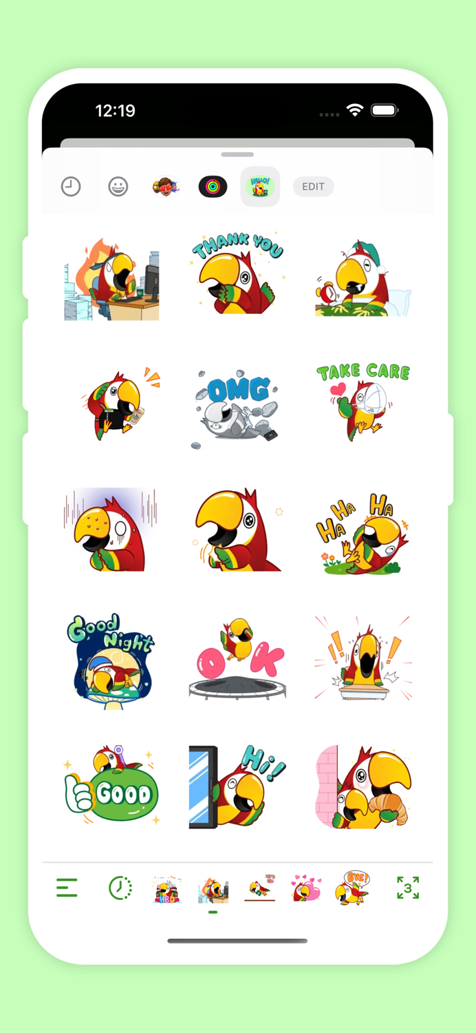 Playful Parrot Animated