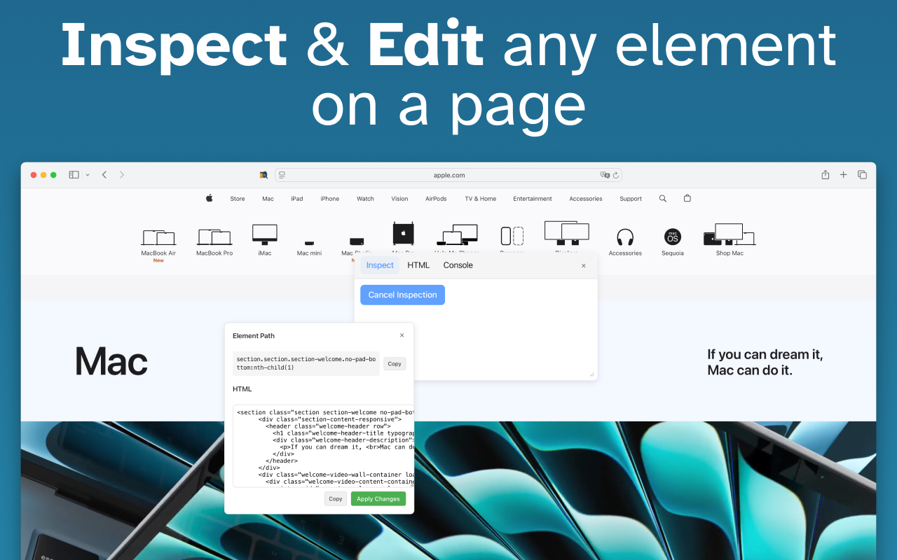 Web Inspector for Safari