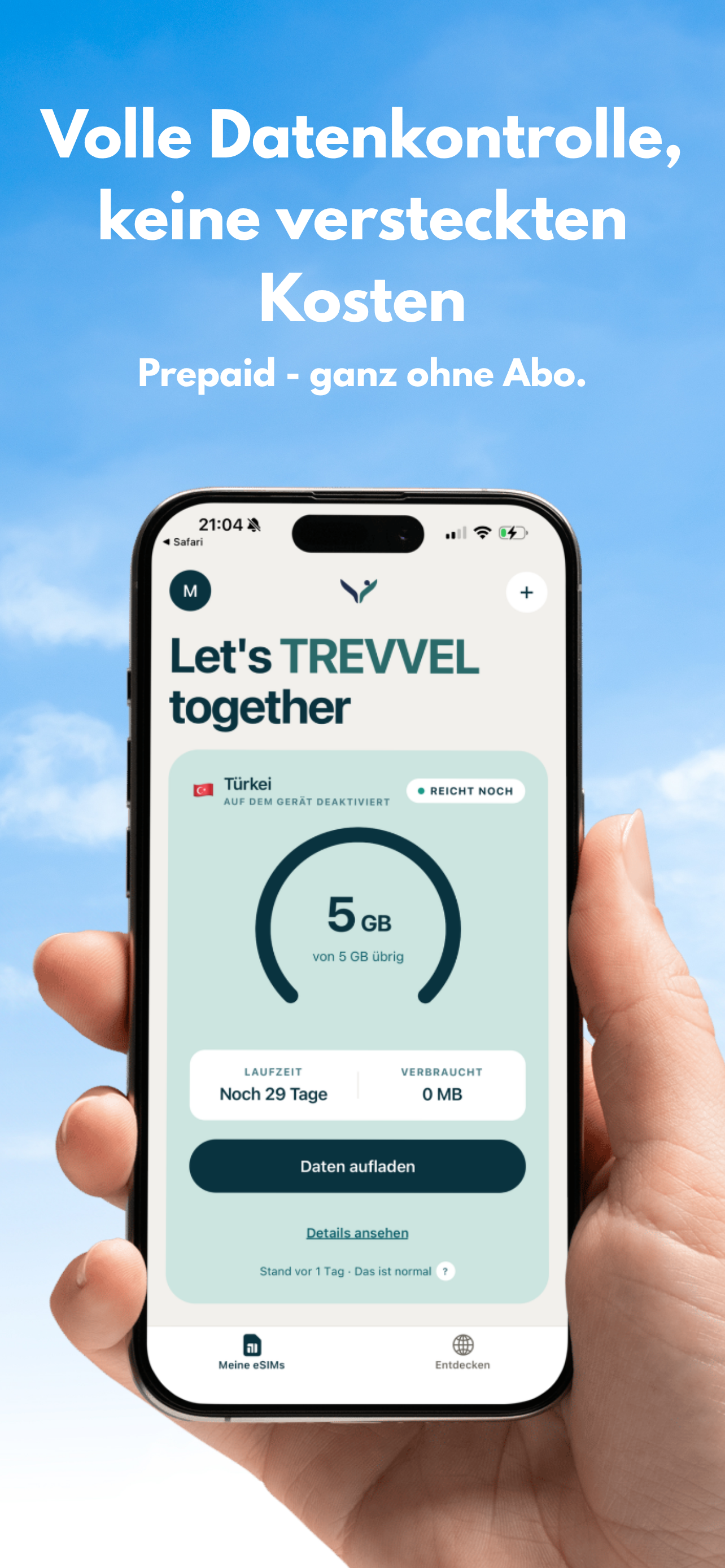 Trevvel - eSIM weltweit screenshot 2