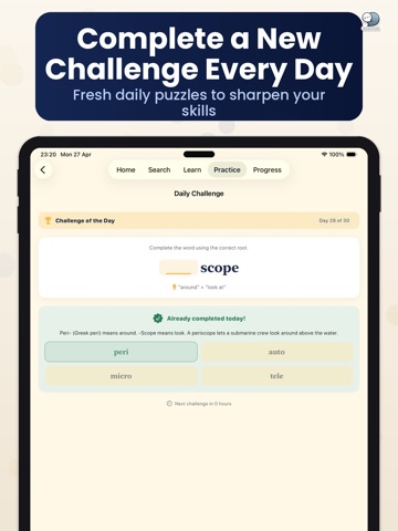 Vocab Roots by ChatStick iPad screenshot