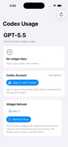 Codex Meter screenshot