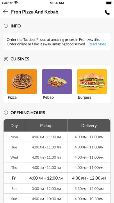 Fron Pizza And Kebab Screenshot