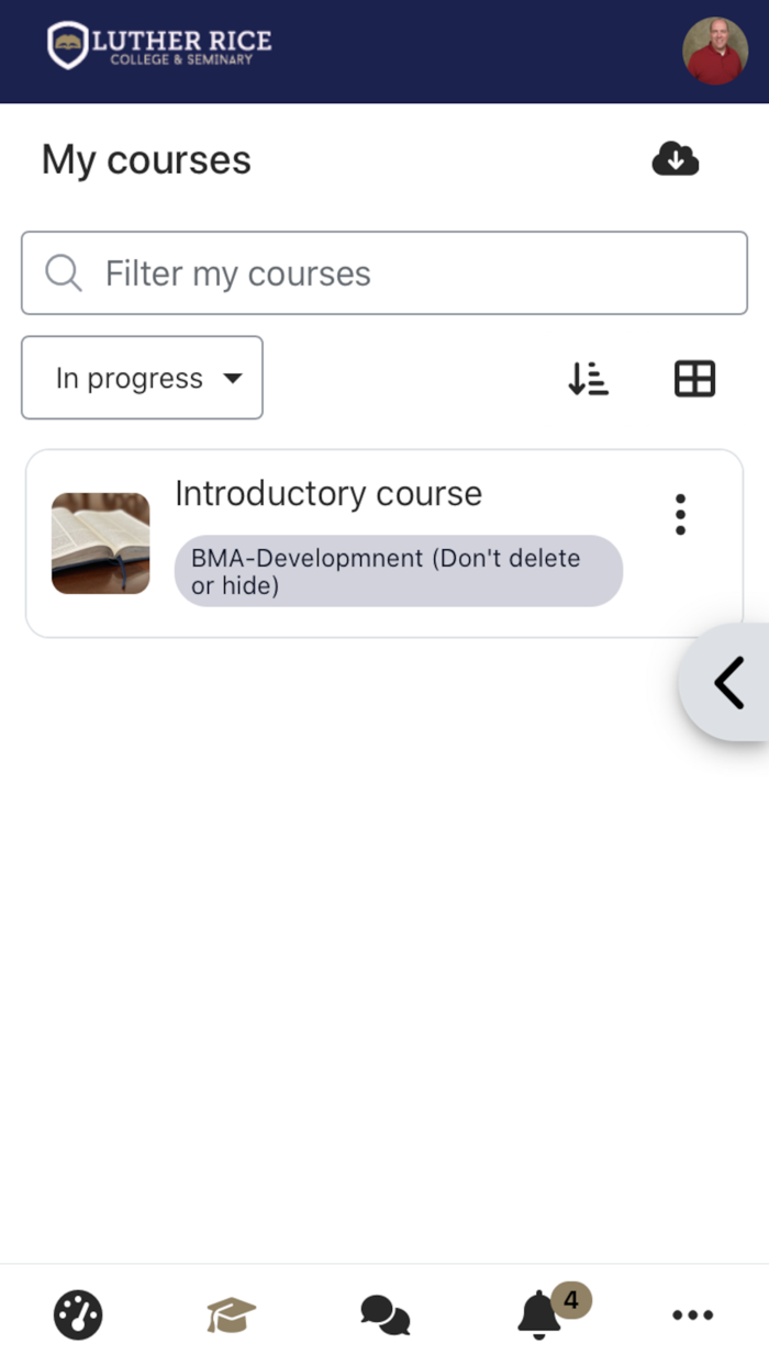 Luther Rice Moodle App