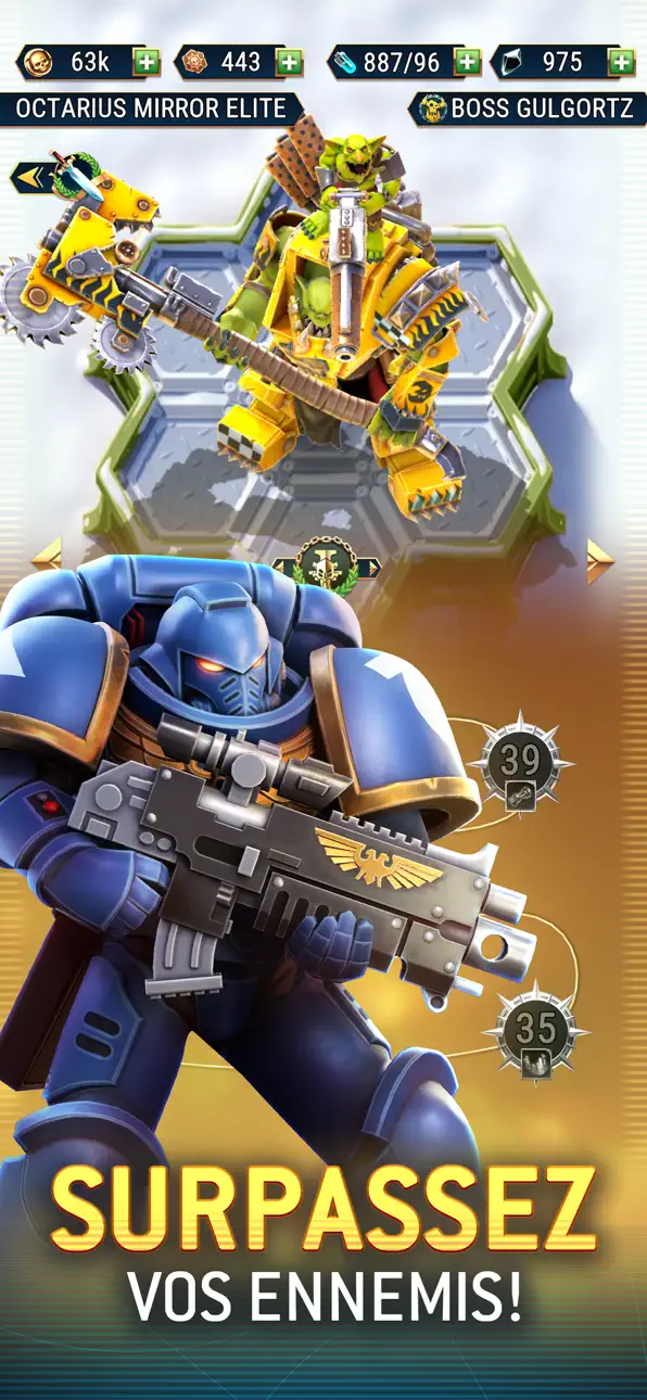 Warhammer 40,000: Tacticus ™ iOS Mod IPA screenshot 4 - iOS game interface