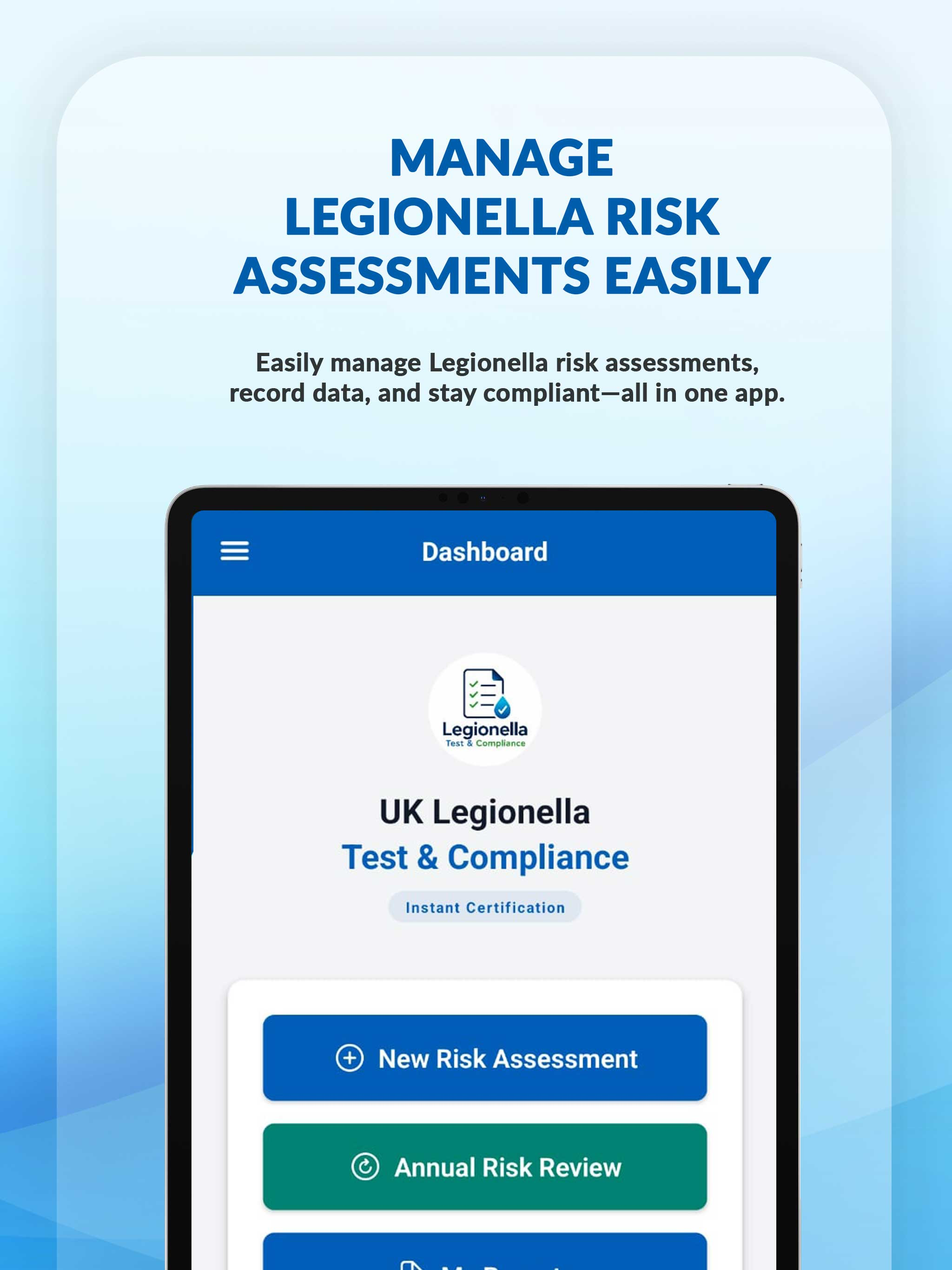 UK Legionella Test Compliance screenshot 7