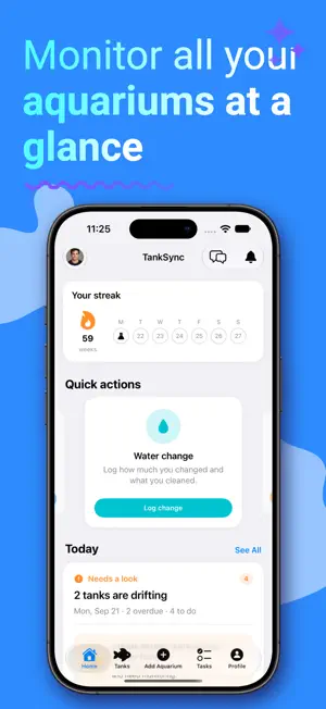 TankSync: Aquarium Manager screenshot 1