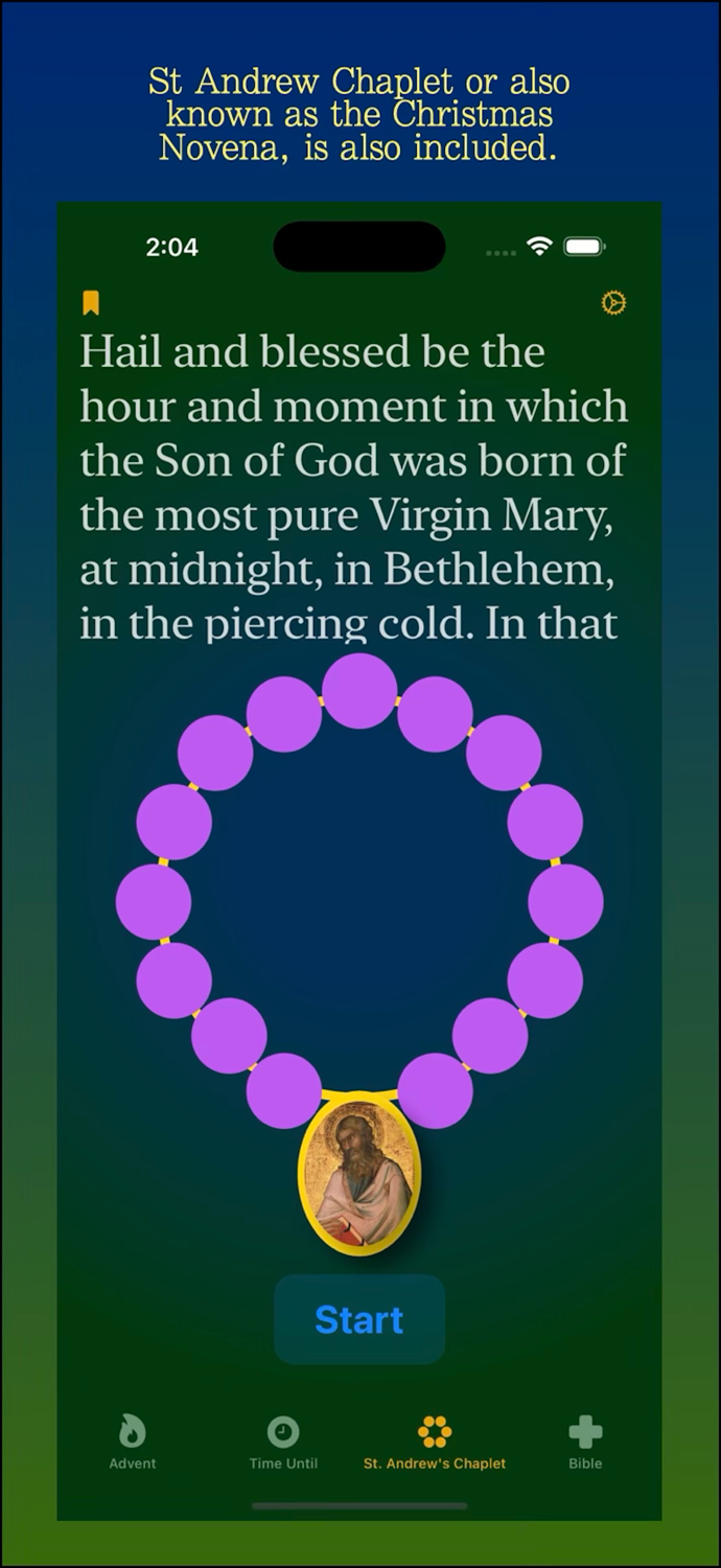 Advent  St Andrew Chaplet