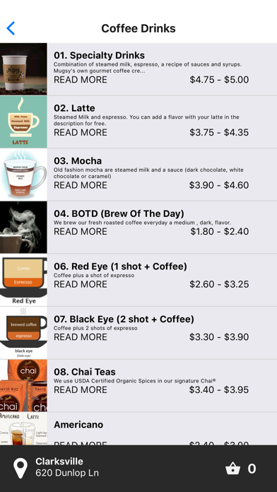 Mugsy's Coffee Company Screenshot