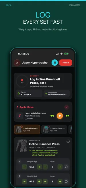 StreakReps: Gym Workout Log screenshot 3