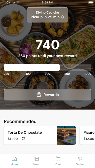 Divino Ceviche To Go iPhone screenshot 1 - Food & Drink app