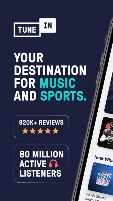 TuneIn Radio: Music & Sports Screenshot