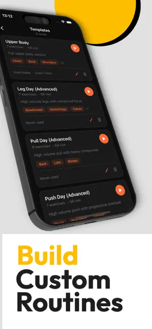 Kraft: Gym Workout Tracker screenshot 2