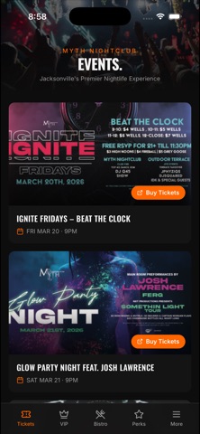Myth Nightclub screenshot