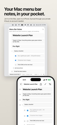 Menu Bar Notes: Quick Capture Screenshot 1 of 4