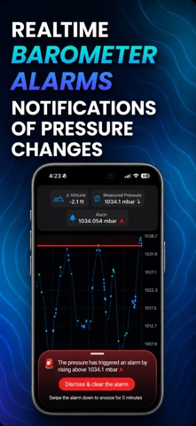 Barometric Pressure: Barograph iPhone screenshot 2
