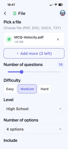 Quizbot: AI Quiz & Exam Prep screenshot