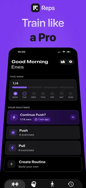 Reps – AI Gym Workout Tracker screenshot 1