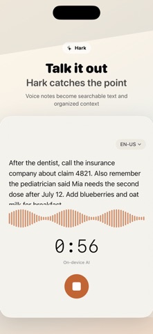 Hark - Capture & Remember screenshot