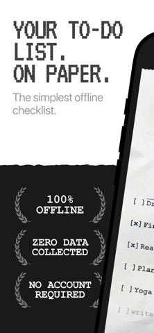 To Do Receipt: Simple List Screenshot 1 of 6