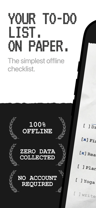 To Do Receipt: Simple List Screenshot 1 of 6
