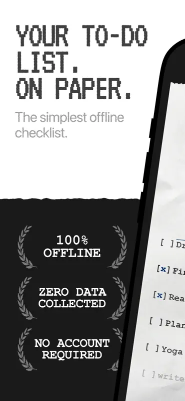 To Do Receipt: Simple List screenshot 1 of 6
