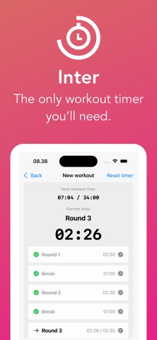 Inter: HIIT and Running Timer Screenshot 1 of 6