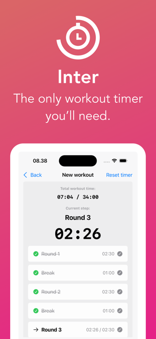 Inter: HIIT and Running Timer Screenshot 1 of 6