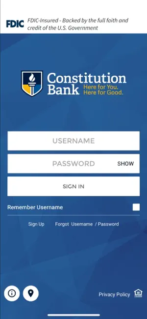 Constitution Bank screenshot 1