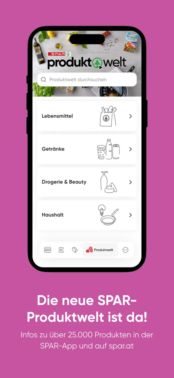 SPAR iPhone App Screenshot 2 – Shopping