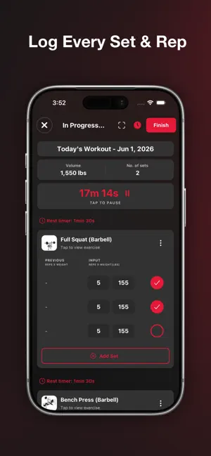 YourFit: Calorie & Workout Log screenshot 4