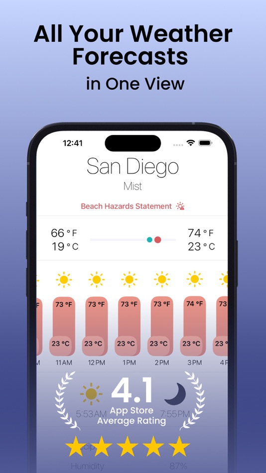 #2. Weather Forecast App WeatherGo (iOS) 由: Bushman, LLC