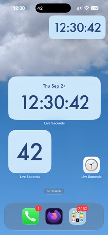 Seconds Clock by Live Seconds Screenshot 3 of 5