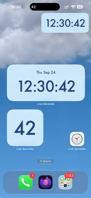 Seconds Clock by Live Seconds screenshot 3 of 5