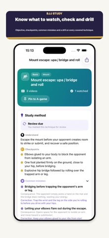 BJJ Study: Jiu-Jitsu App Screenshot 3 of 6