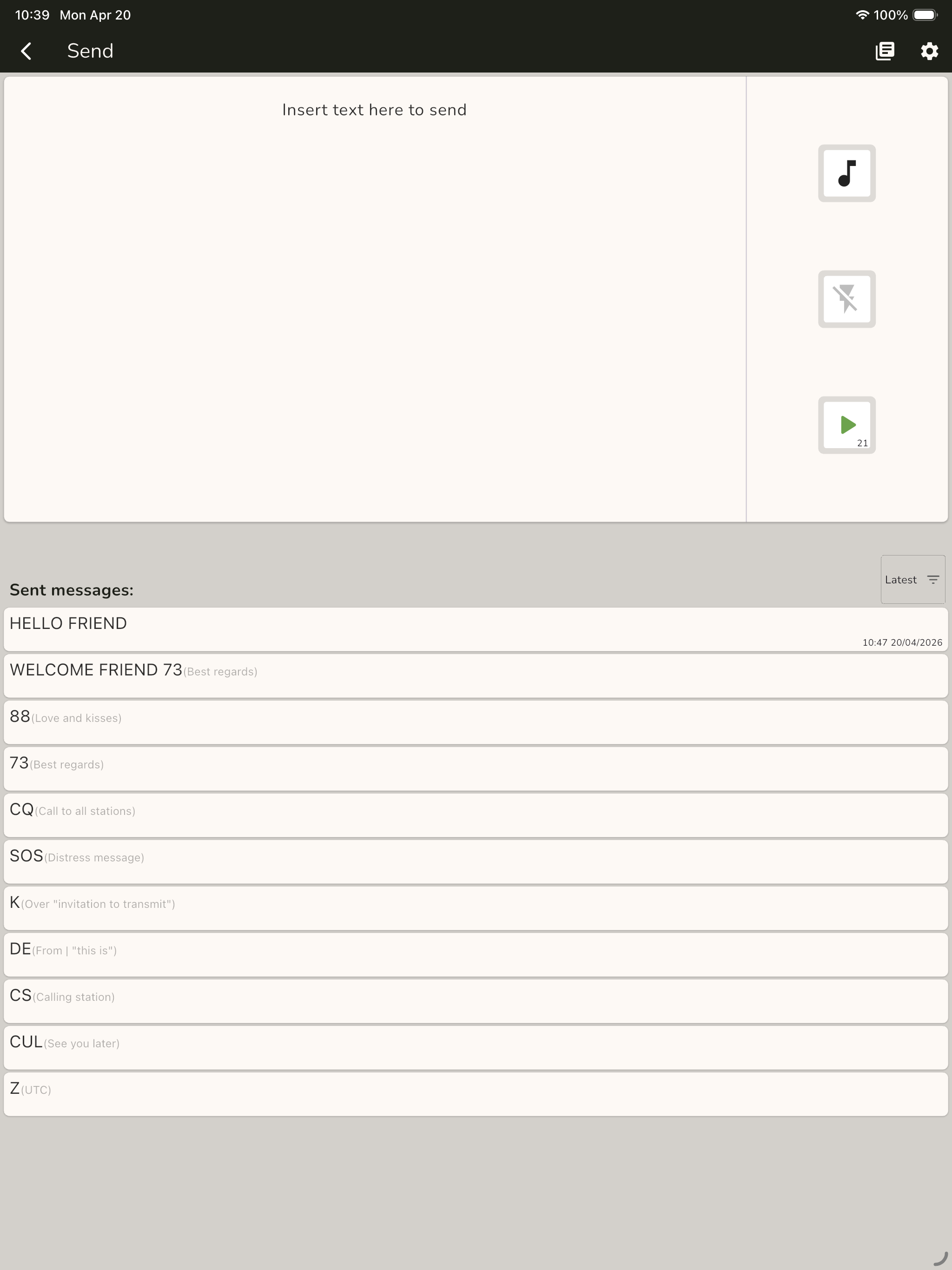 Talk Morse screenshot 10