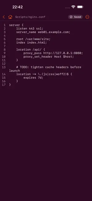 WriteAccess iPhone screenshot 3
