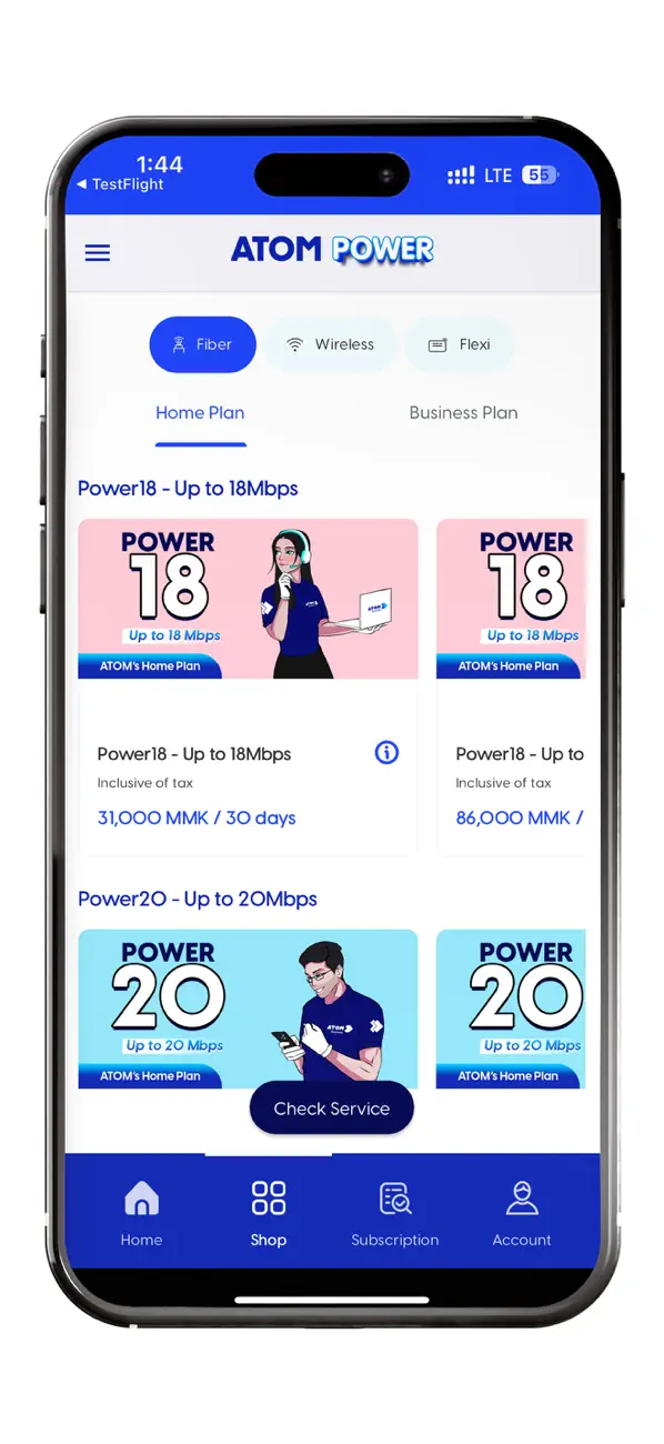 Screenshot #2 pour ATOM POWER Broadband