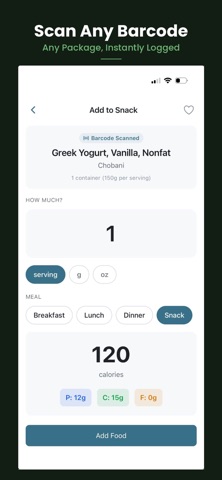 NutritionRx: Calorie Tracker screenshot