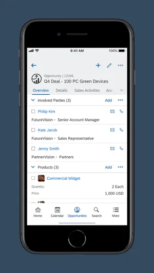 SAP Cloud for Customer screenshot 2
