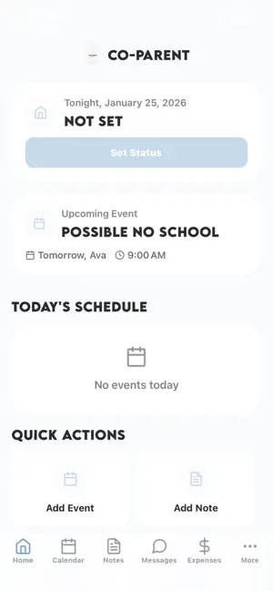 Co-Parent App screenshot 1