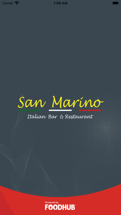 San Marino Italian Restaurant Screenshot