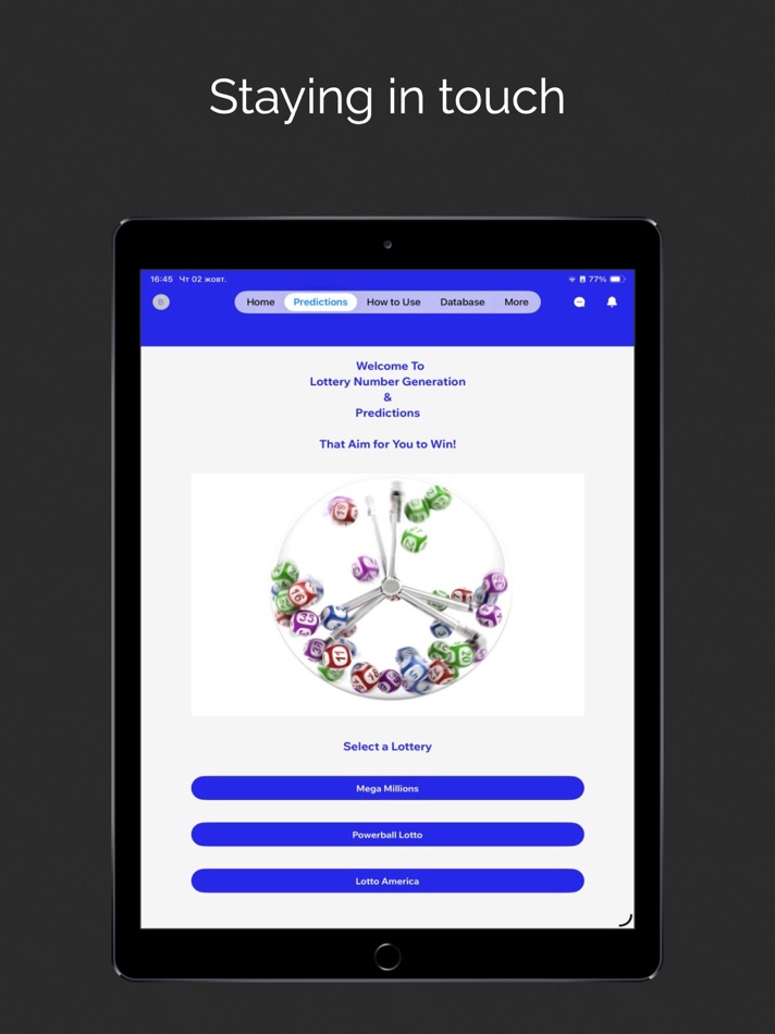 #2. Tinkermen Lotto Report (iOS) 由: John Shook
