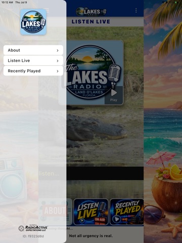 The Lakes Radio iPad screenshot
