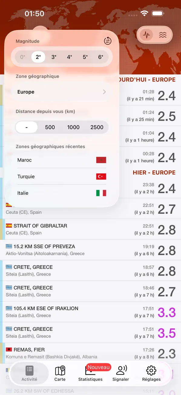 Screenshot #1 pour Séisme