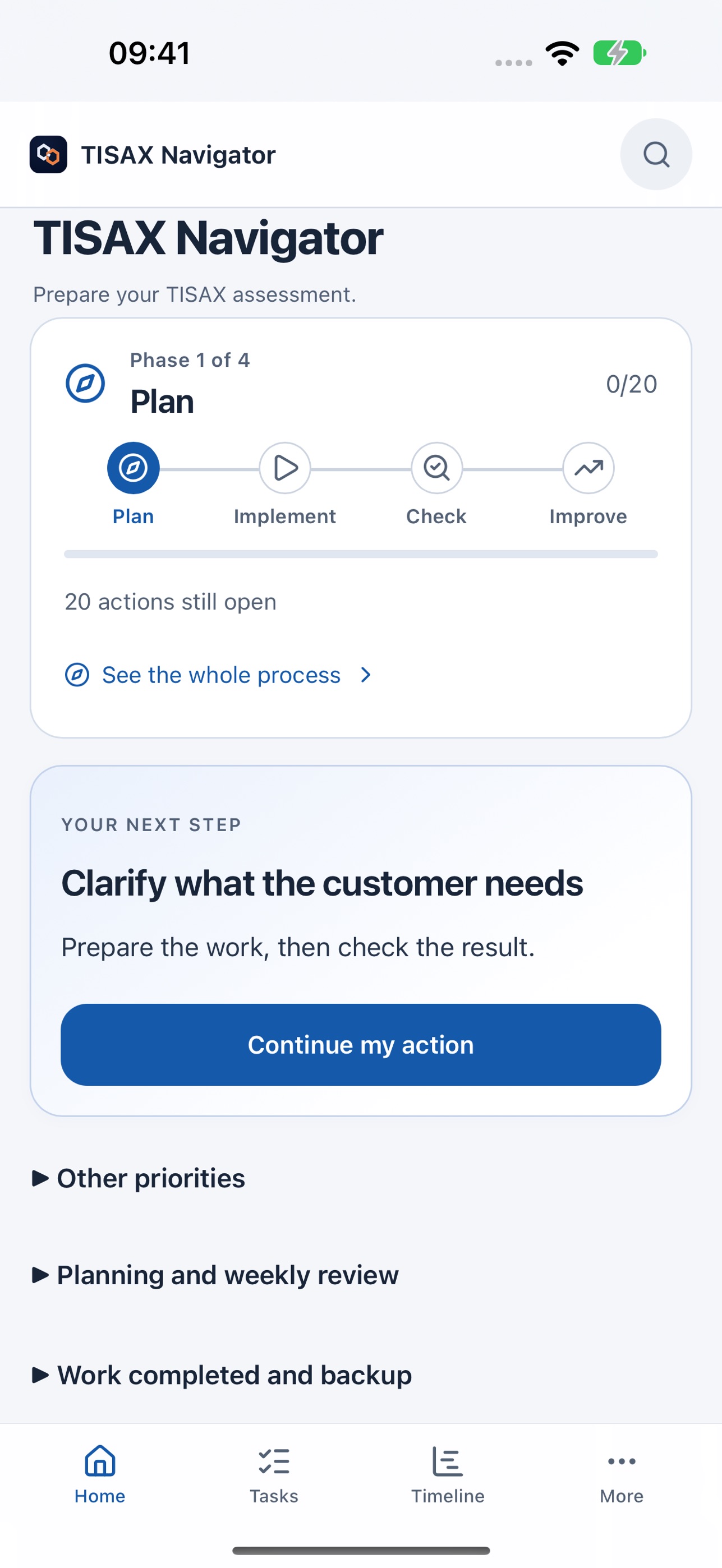 Screenshot 1 of TISAX Navigator