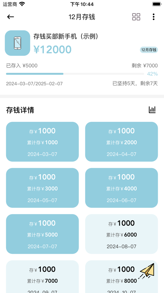 #8. 萌猪记账-随手简洁记账软件 (iOS) 来自: xiaorichang Technology Co., Ltd.