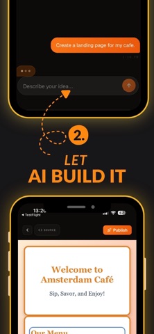 PageDub: AI Webpage Creator iPhone screenshot