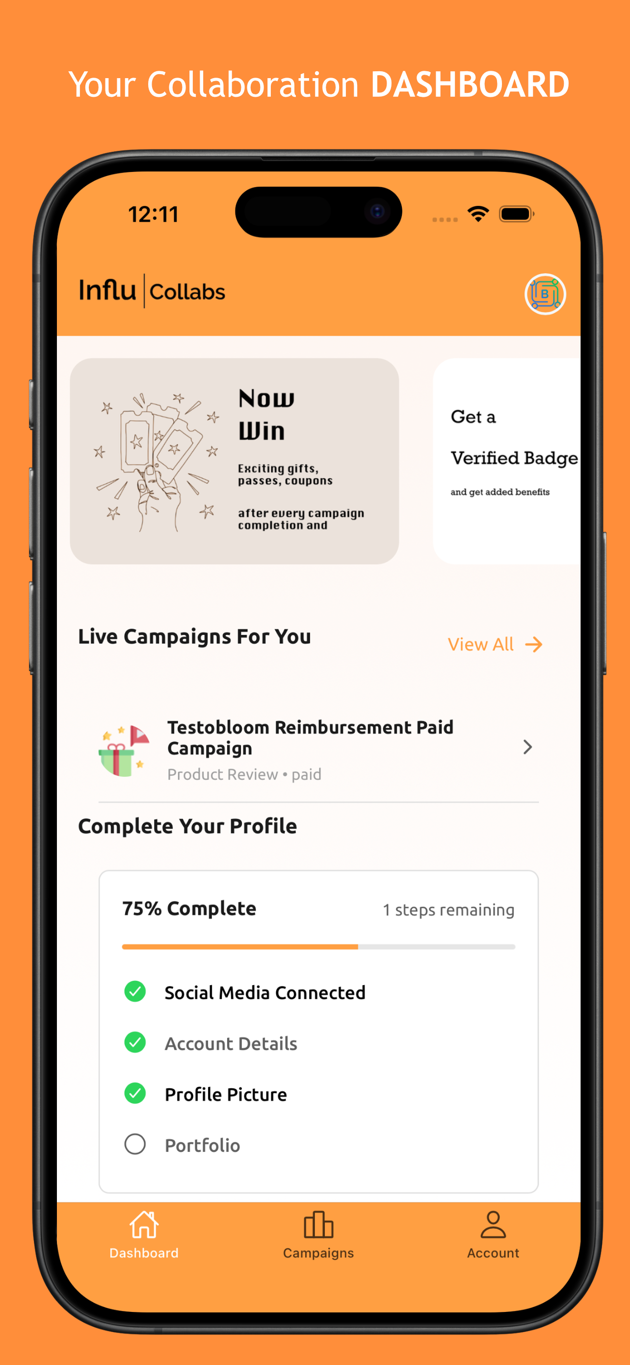 InfluCollabs - Influencer App