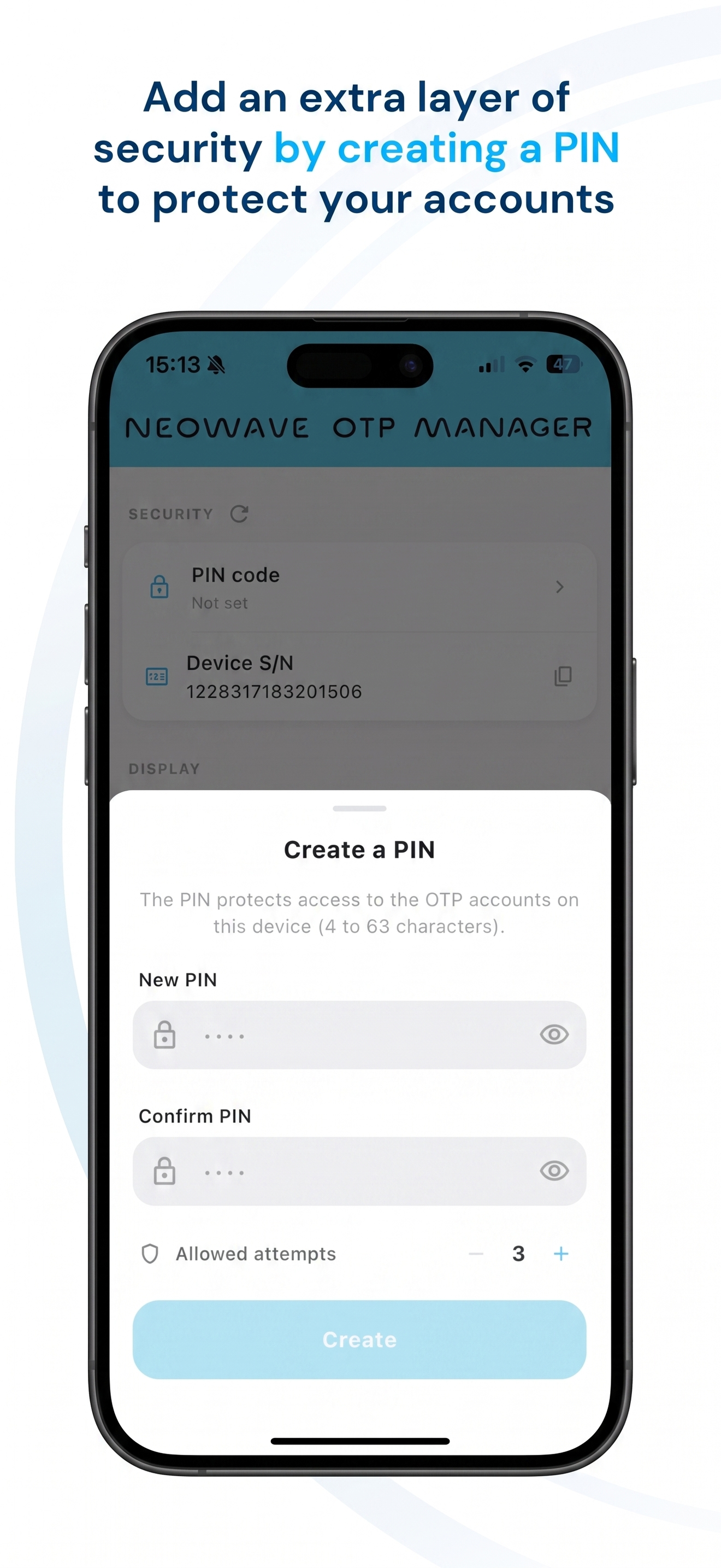 NEOWAVE OTP Manager screenshot 5